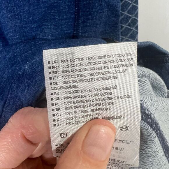 Burton Denim Blue Jasper Sweater Cowl Neck Pullover Sweatshirt Tunic - Picture 10 of 11